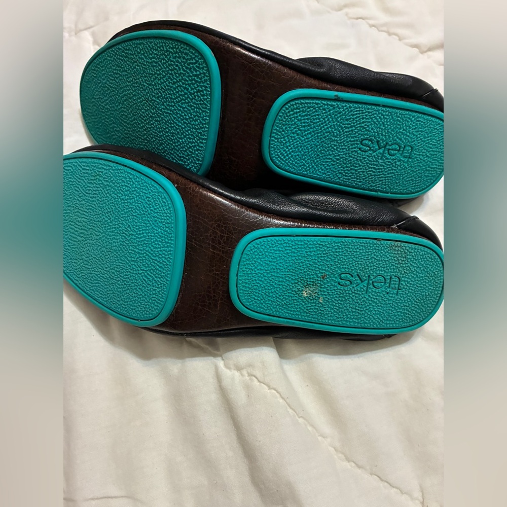 Tieks Black Leather Flats - Picture 2 of 4